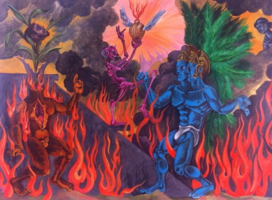 Resurrection of the Father, 2015, watercolor on paper, 18 by 24"